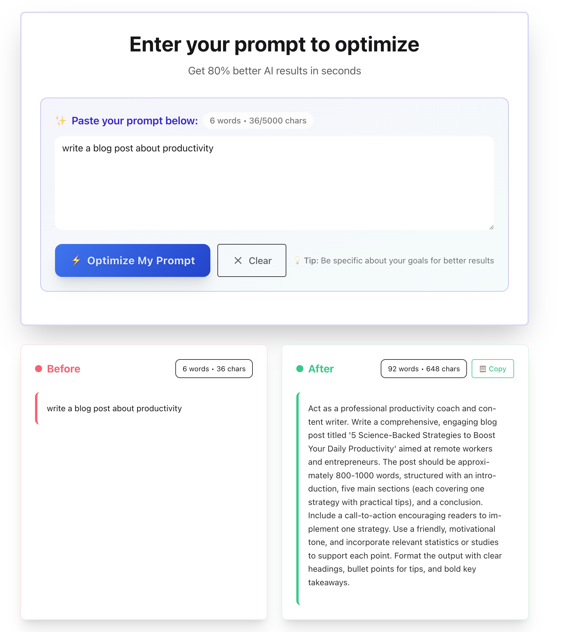 Prompt Optimizer gallery image