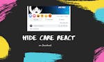 Hide Care React  on Facebook Chrome Extn image