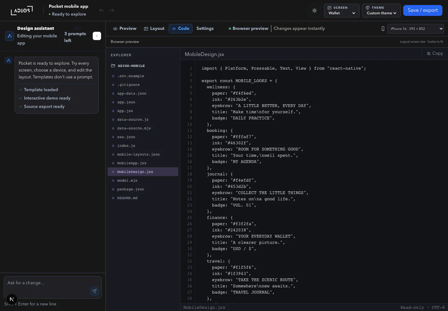 Adios.dev - AI Workspace gallery image