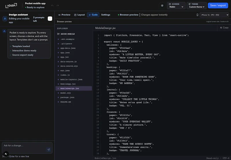 Adios.dev - AI Workspace screenshot 3