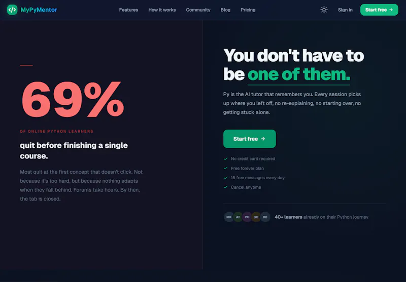MyPyMentor screenshot 1