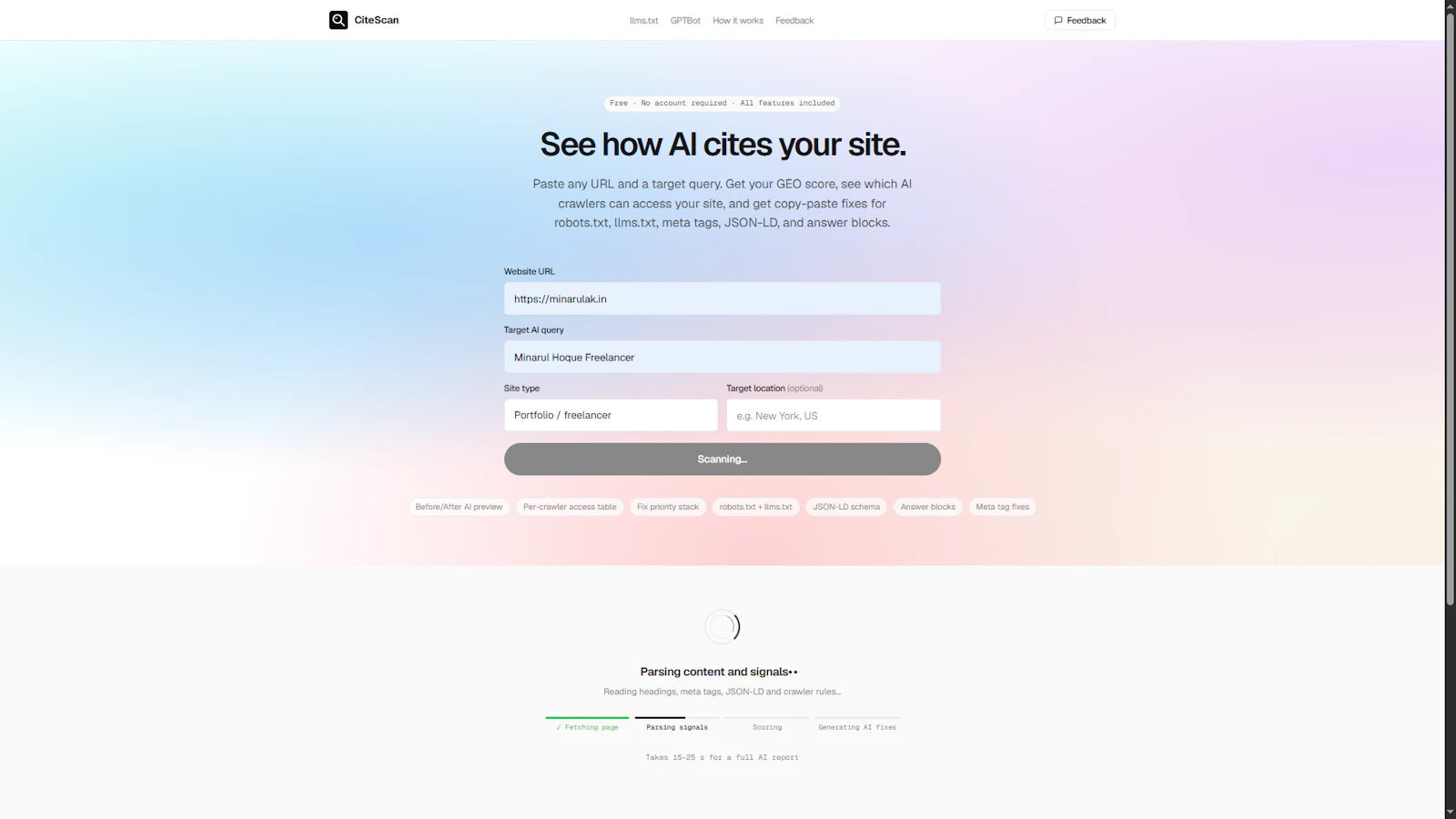 GEOCheck screenshot 1