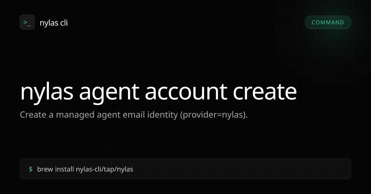 Nylas CLI gallery image