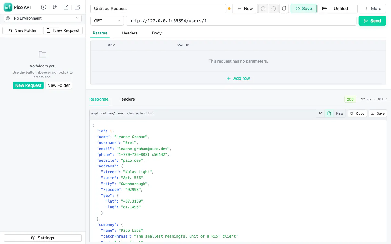 Pico API gallery image