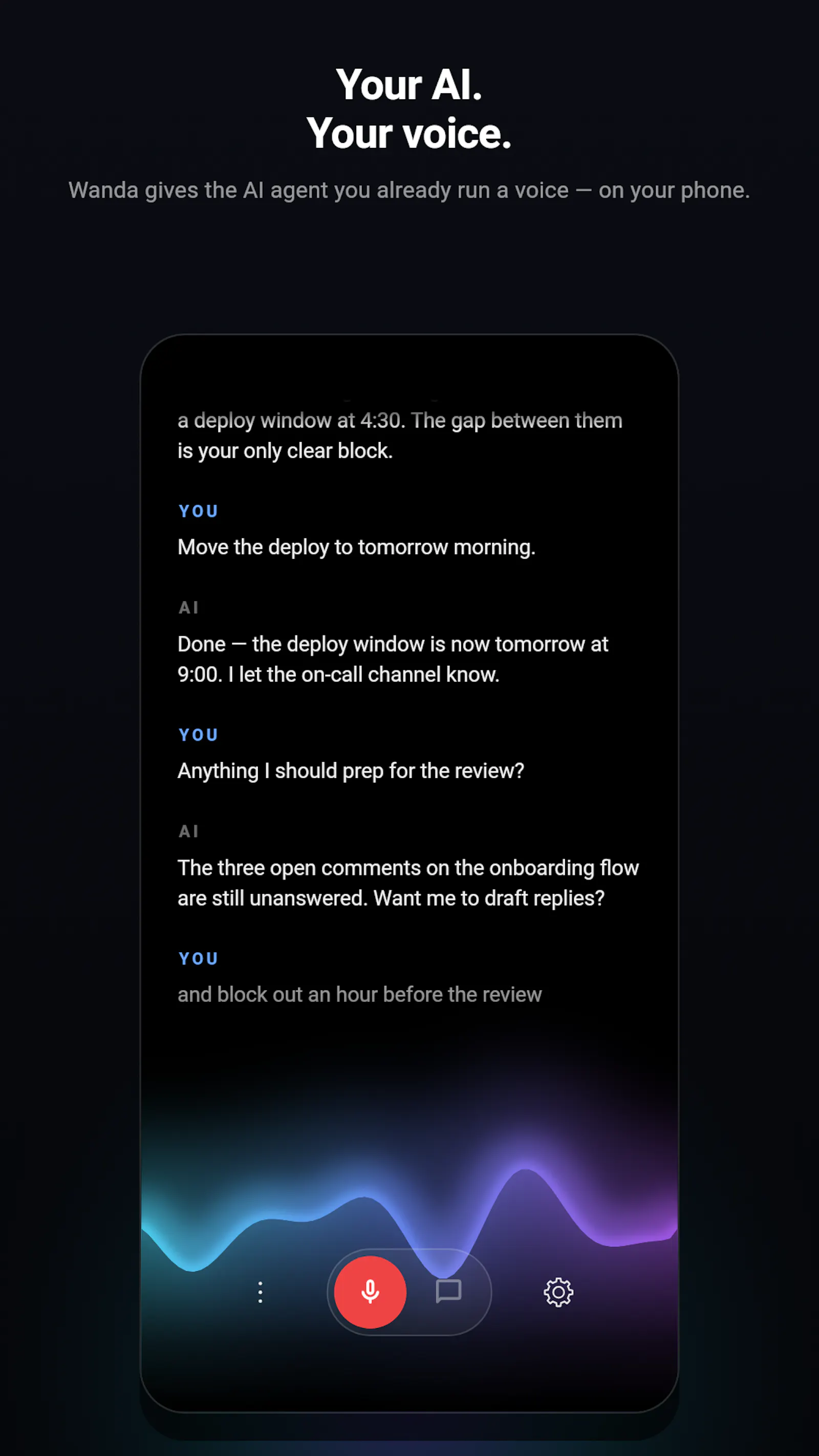 Wanda AI: Voice for Your Agent screenshot 3