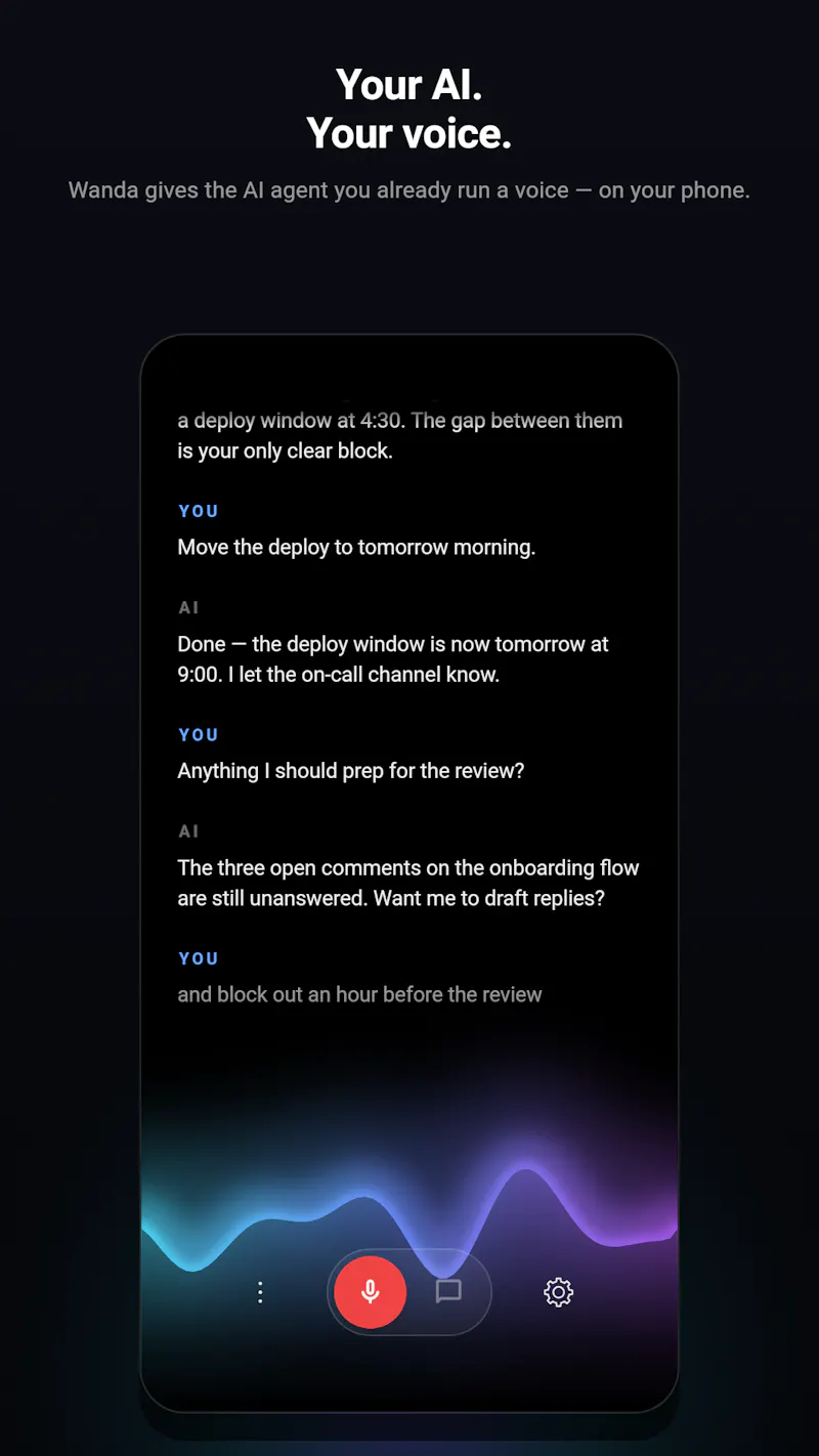 Wanda AI: Voice for Your Agent screenshot 3