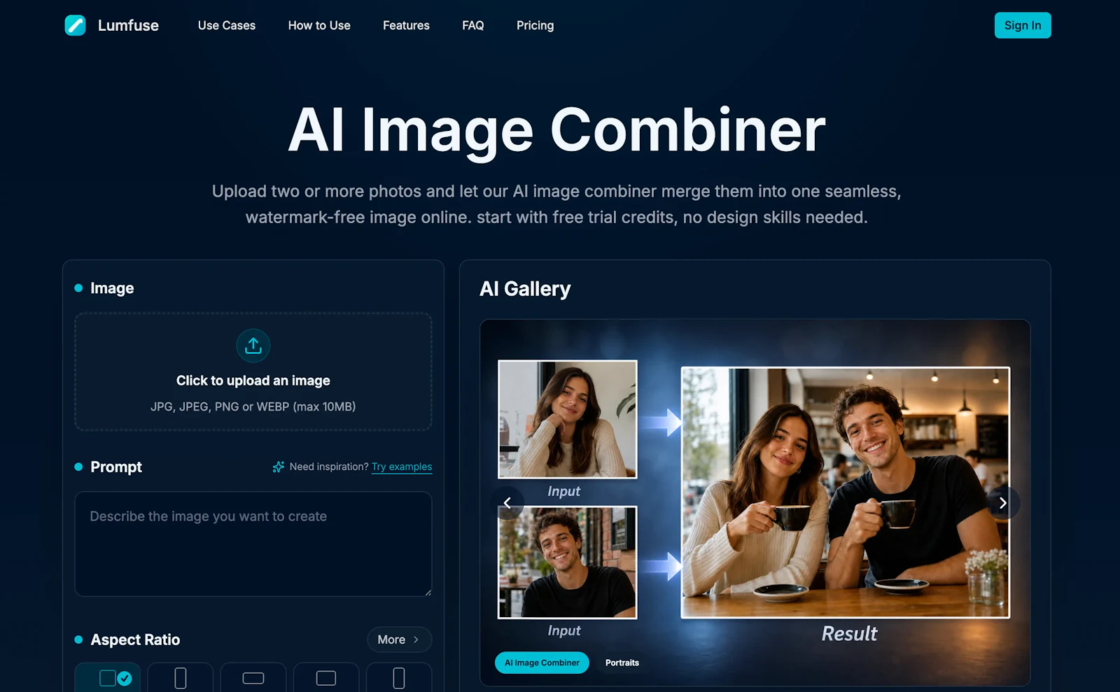 Lumfuse AI Image Combiner screenshot 2