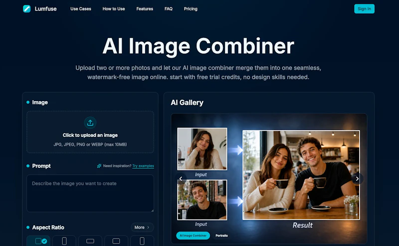 Lumfuse AI Image Combiner screenshot 2