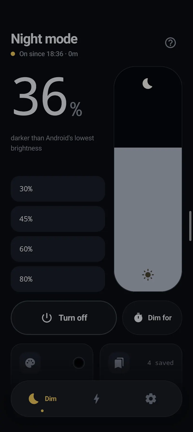 NIGHT MODE - Screen Dimmer screenshot 9