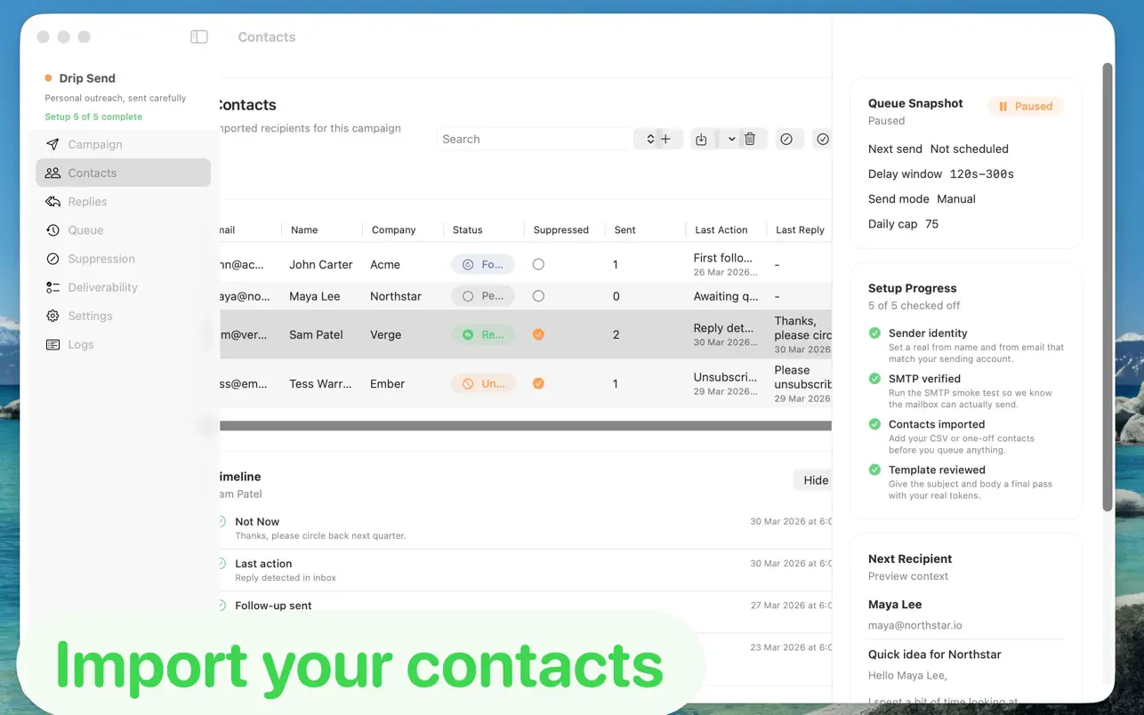 Drip Send screenshot 3