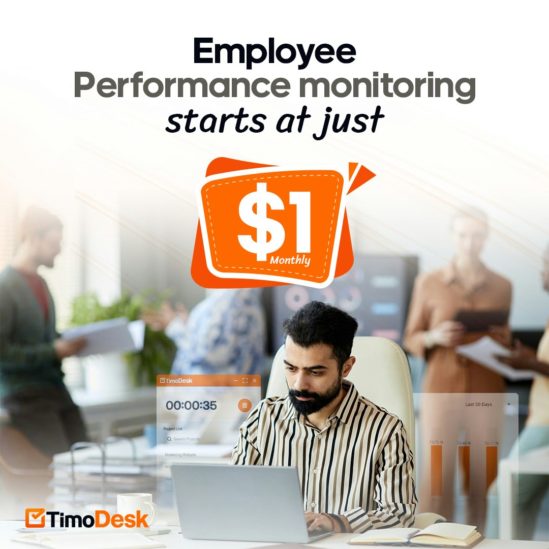 TimoDesk - Time Tracking Software - Screenshot 2 showing product features and functionality