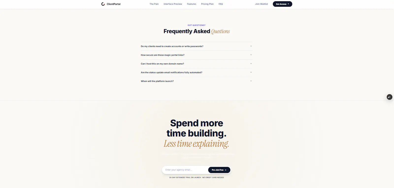 ClientPortal screenshot 2