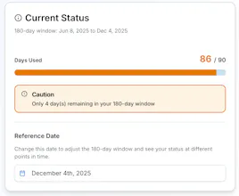 Schengen Visa Stay Calculator gallery image