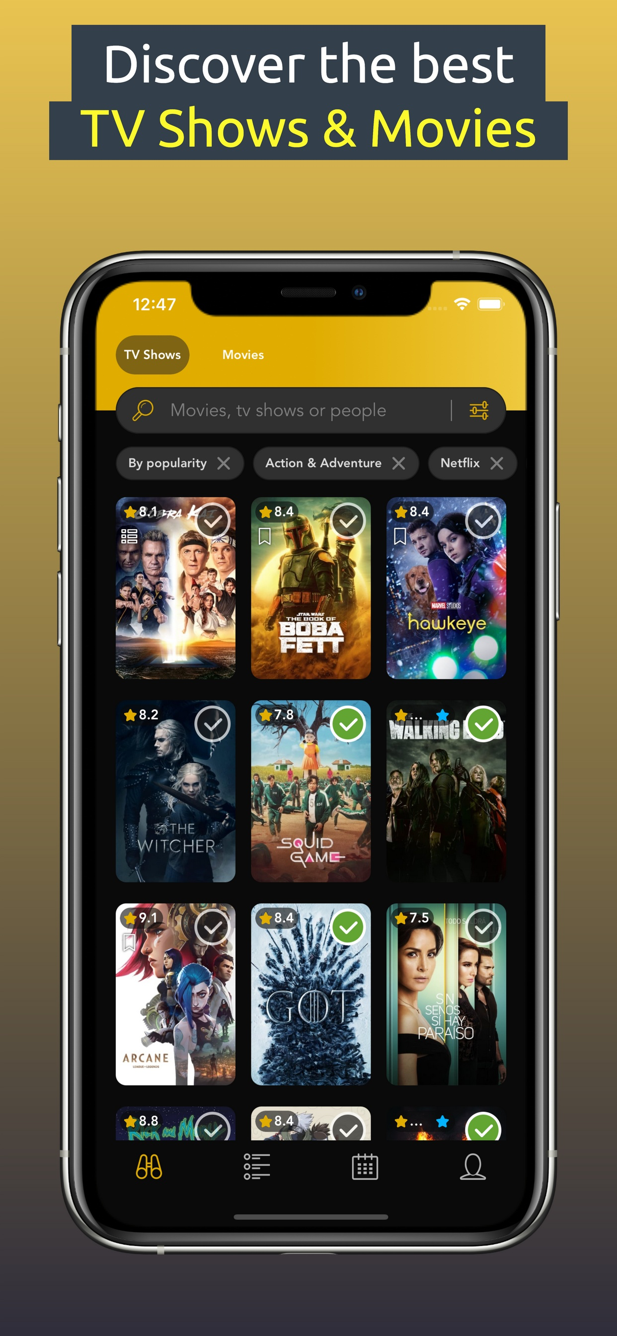 Media Masa sofa - Tracker Show Advanced, Aplikasi Panduan Pelacak & Streaming Filem 6