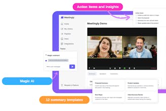 الشخص الذي يستخدم Meetingly: المحترف يستخدم Meetingly لنقل وتلخيص الاجتماعات بسهولة.