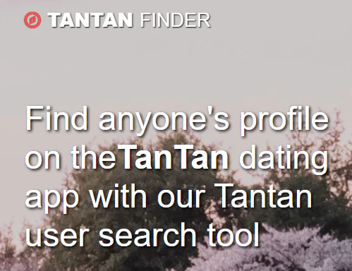 Tantan app user search