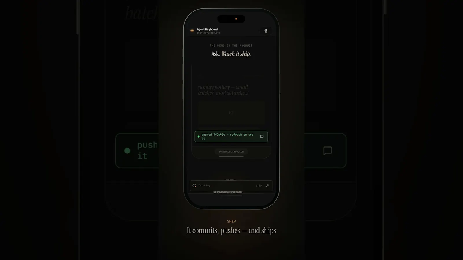 Agent Keyboard screenshot 1 (video preview)
