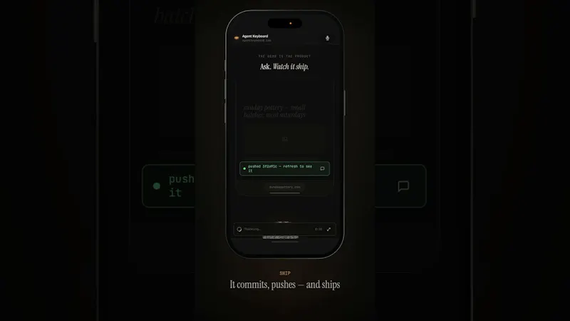 Agent Keyboard screenshot 1 (video preview)