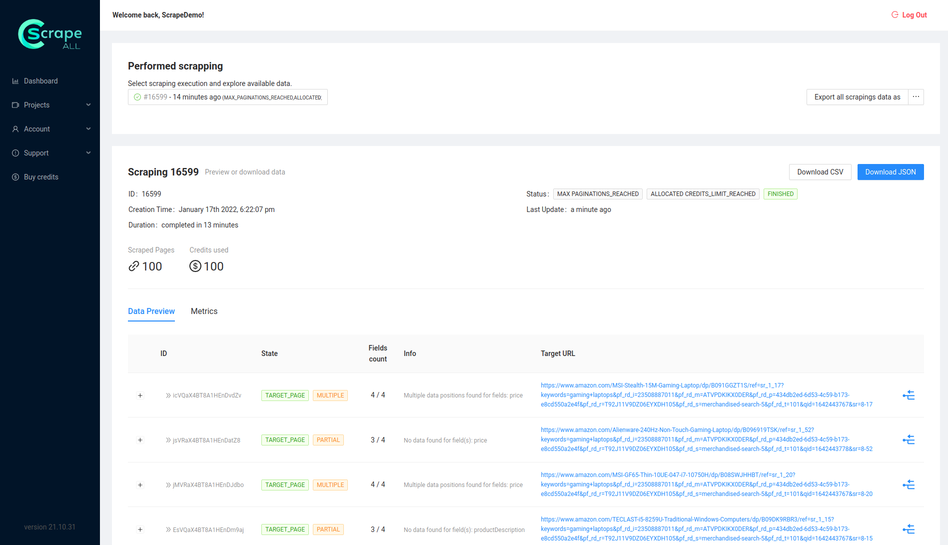 ScrapeAll gallery image