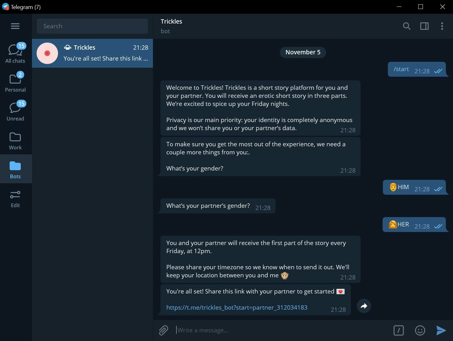 Trickles gallery image