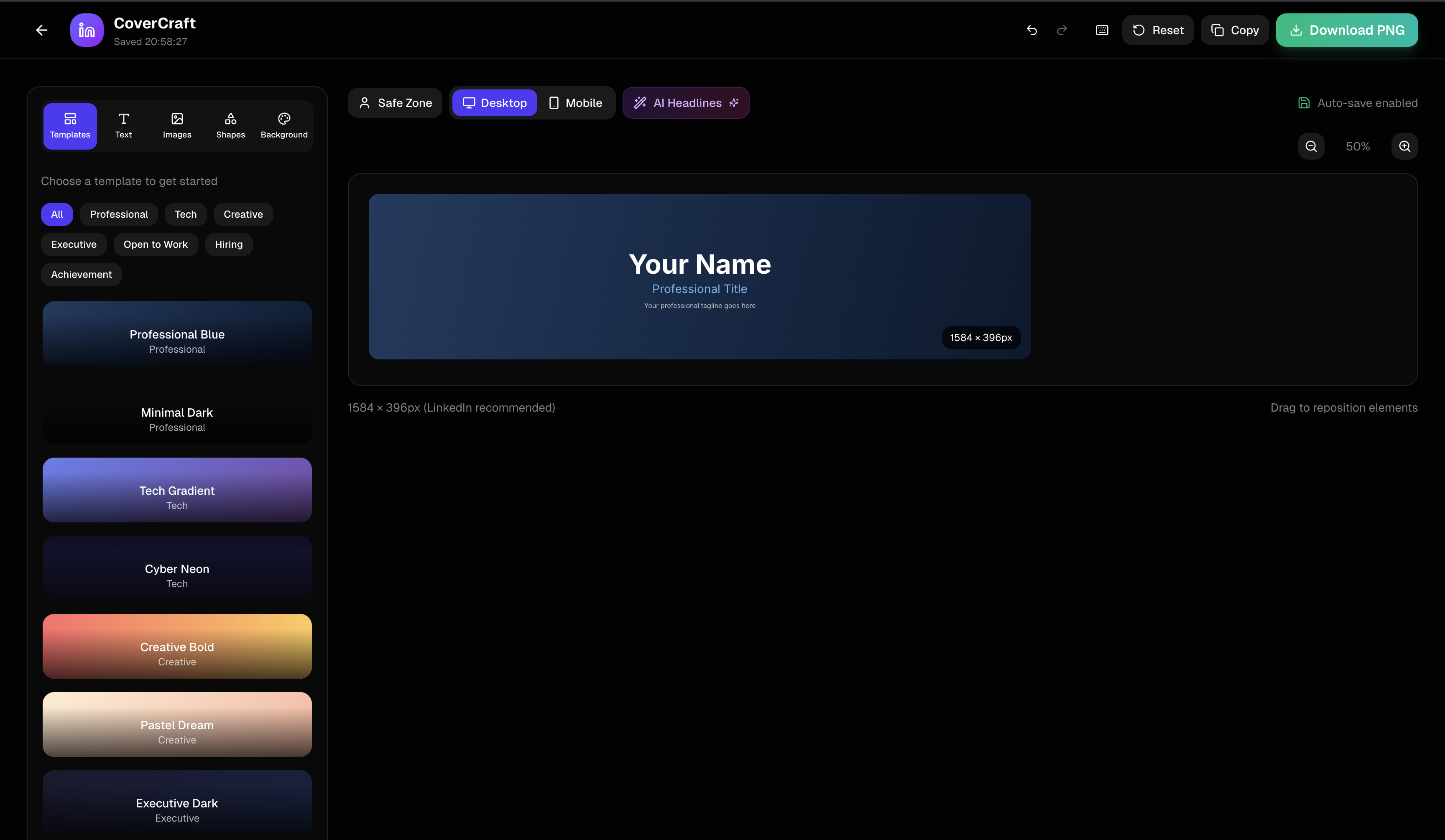 CoverCraft - Linkedin Cover Generator gallery image
