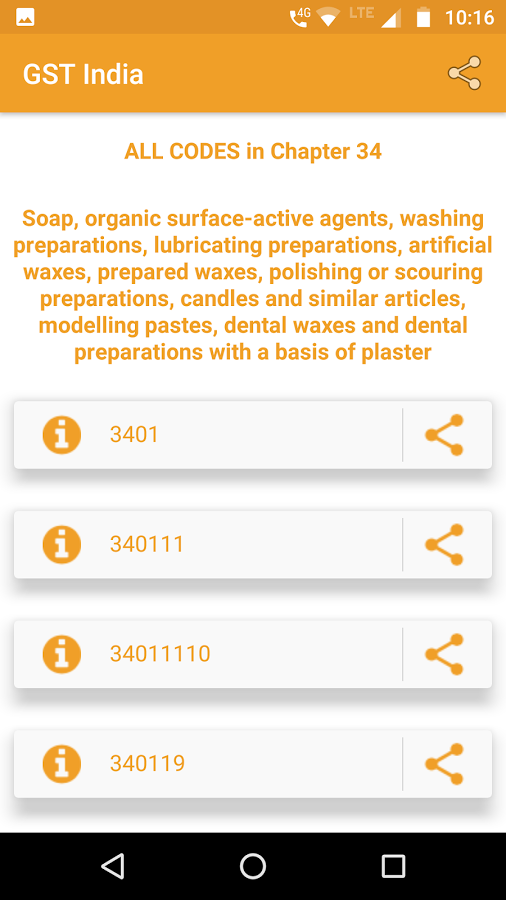 India Tax GST Rate finder HS Codes gallery image