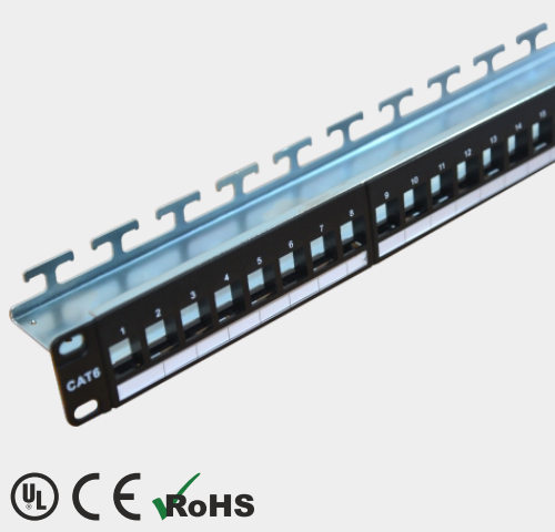 Cat 6 Panel de parche de montaje de pared sin blindaje media 1