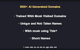 1000+ AI Generated Domains media 1