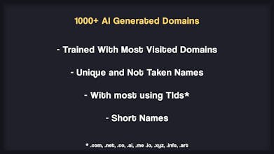 1000+ AI Generated Domains gallery image