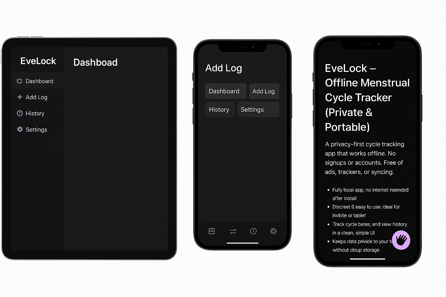 Evelock Offline Menstruationszyklus -Tracker media 3