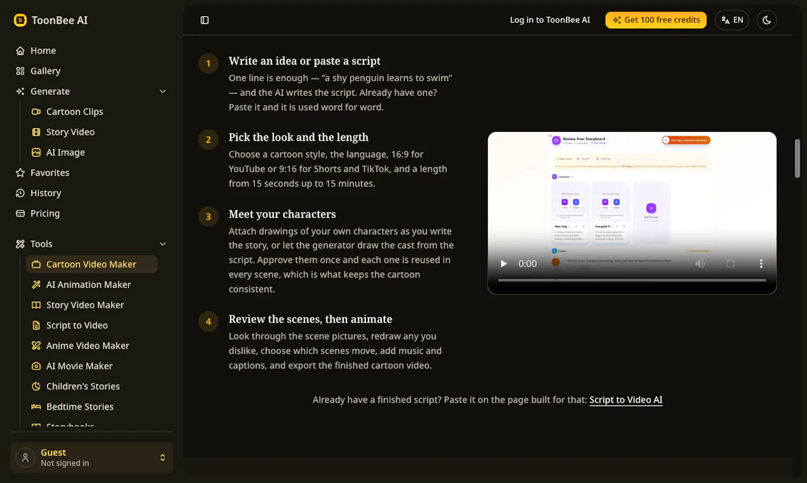 Toonbee AI screenshot 2