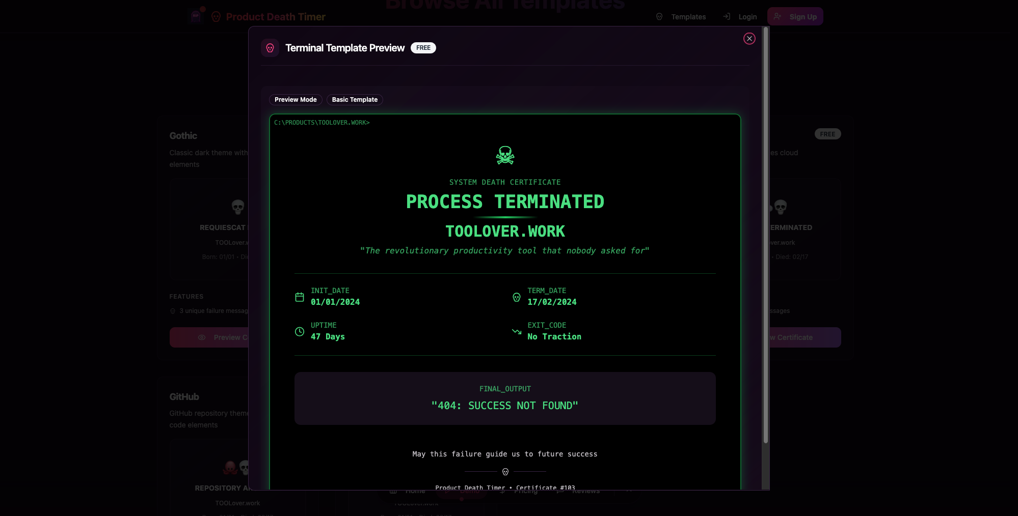 Product Death Timer gallery image
