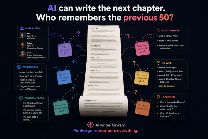 PenForge- Story Intelligence for Writers screenshot 1