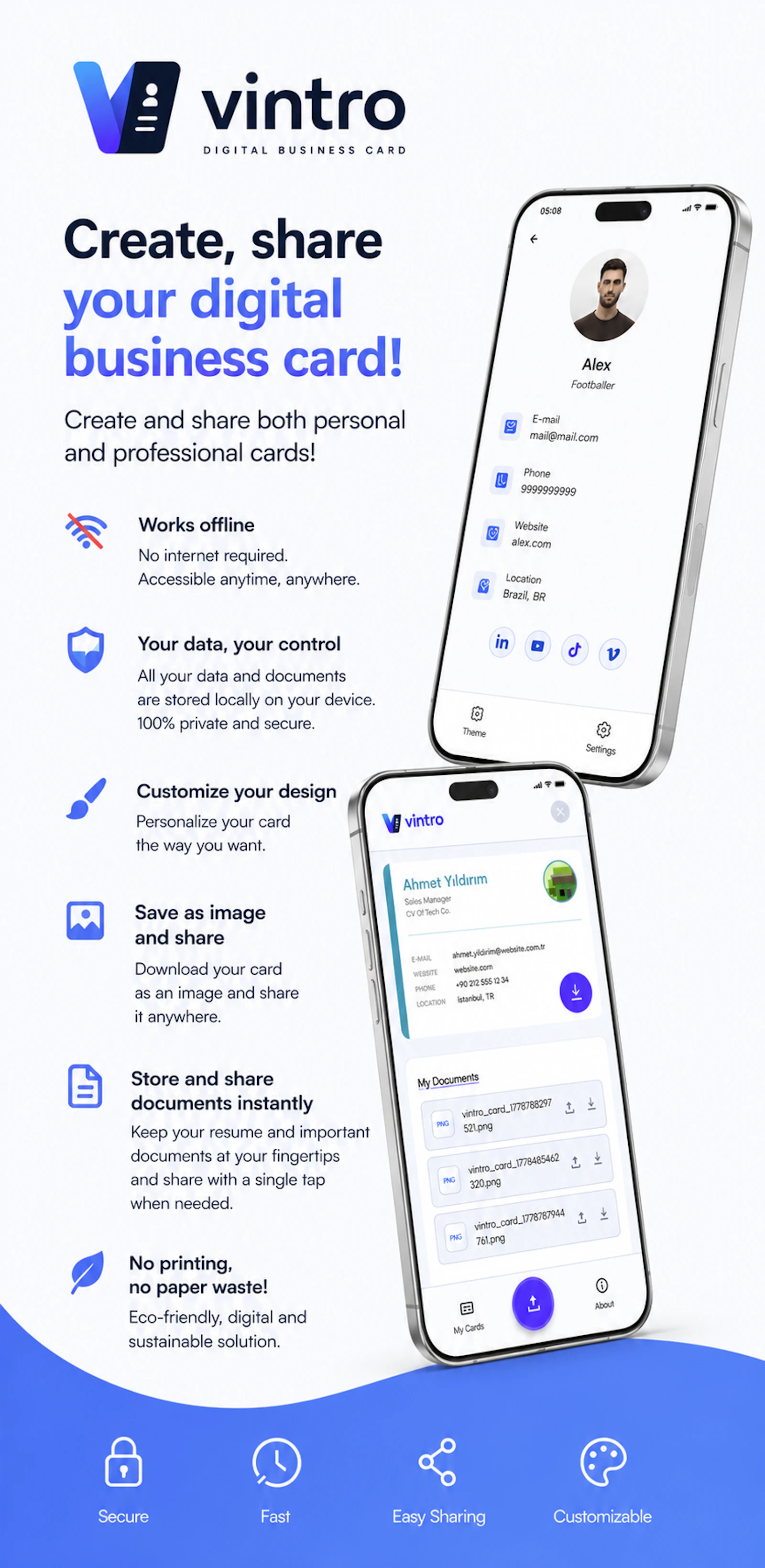 vintro - Digital Business Card screenshot 3