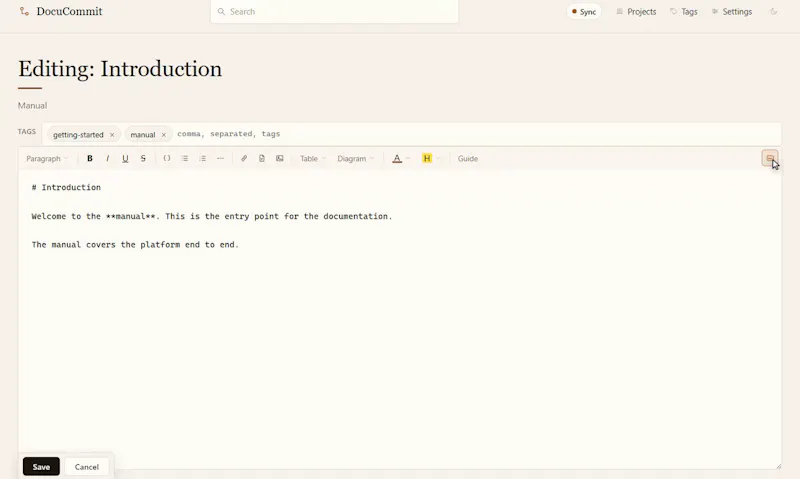 DocuCommit screenshot 3