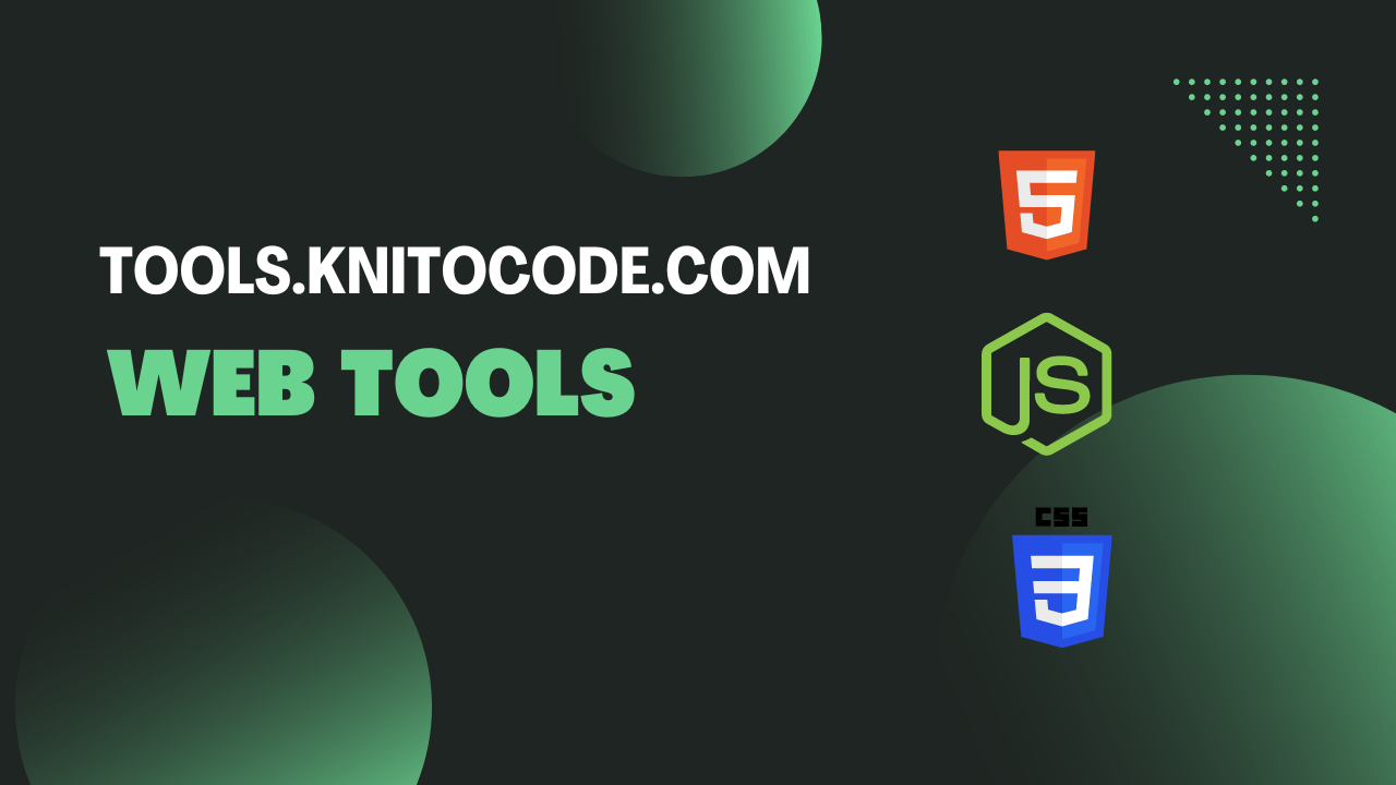 Ferramentas de dev por knitocode.com