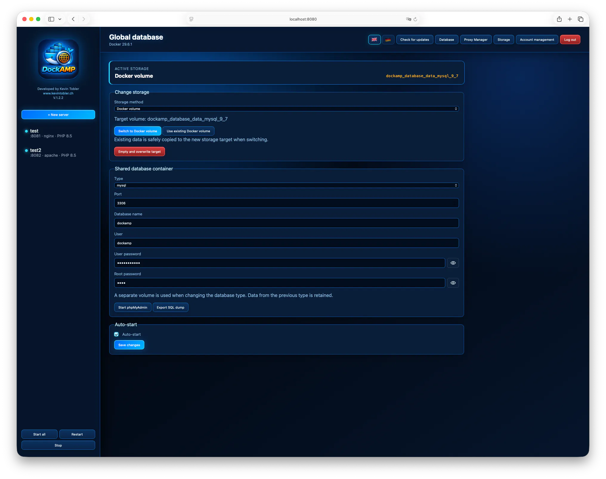 DockAMP Webstack Manager for Docker gallery image