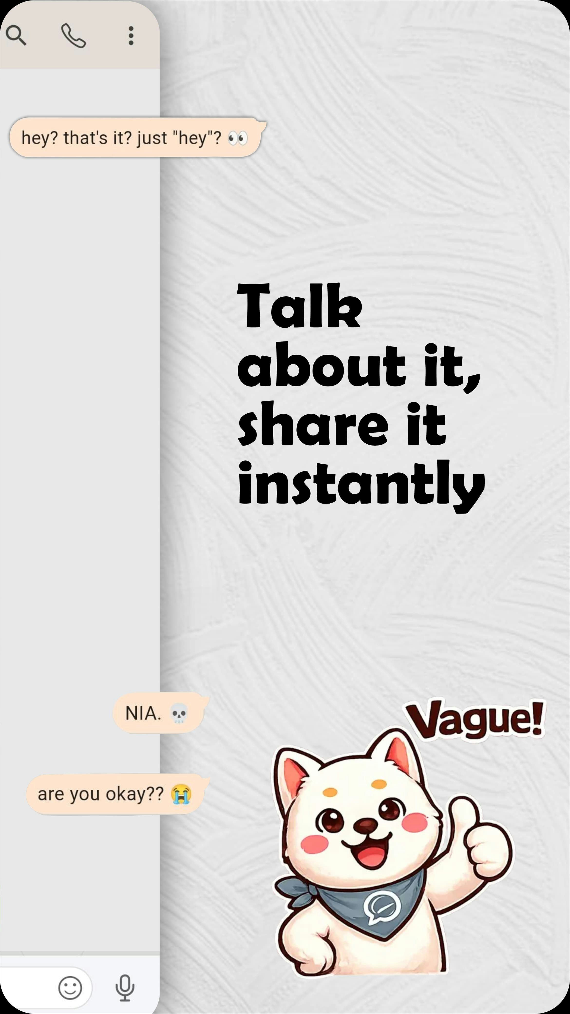 VagueChat - Real-time Chat & Calling App gallery image
