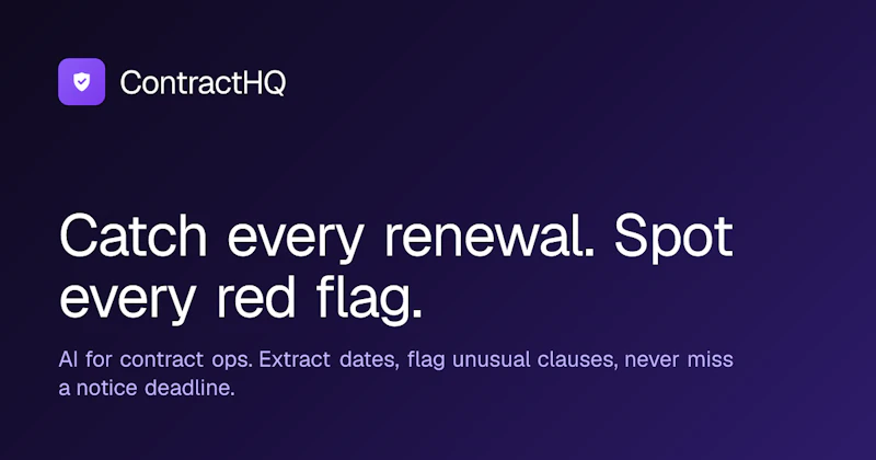 ContractHQ screenshot 1