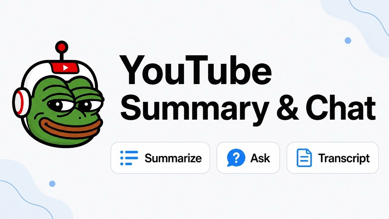 CyFrog: Youtube Summary & Chat gallery image