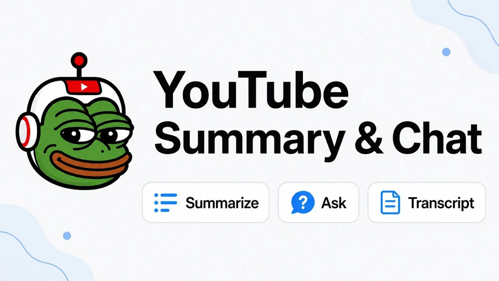 CyFrog: Youtube Summary & Chat screenshot 1 (video preview)
