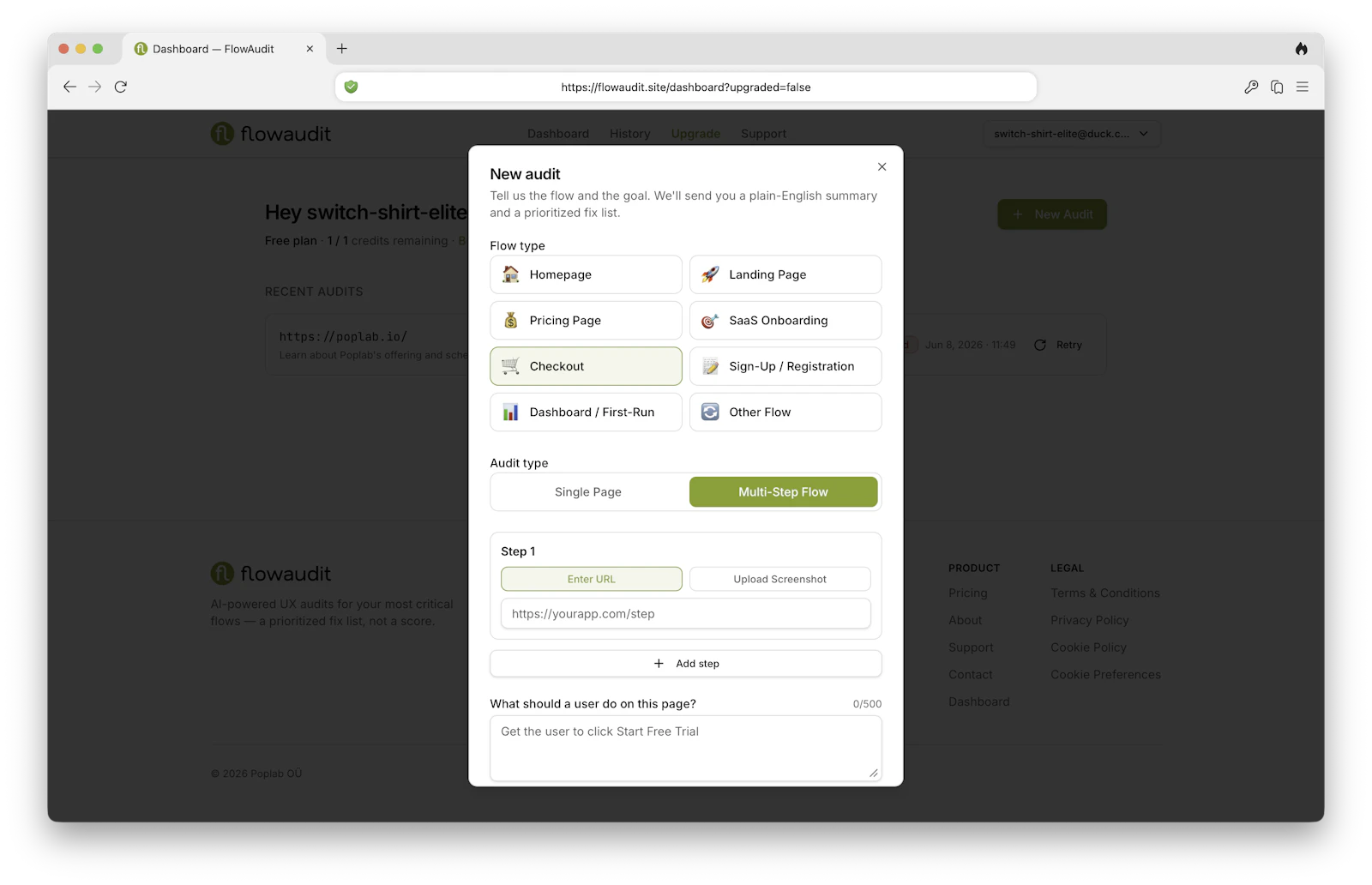 FlowAudit screenshot 2