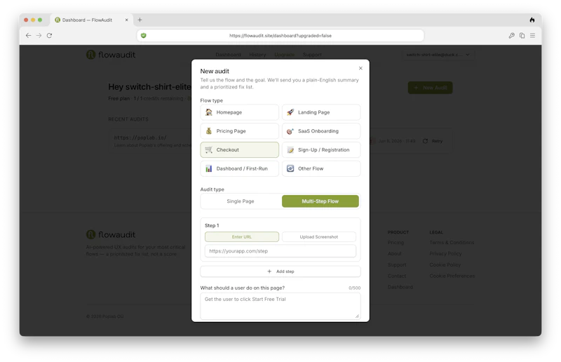 FlowAudit screenshot 2