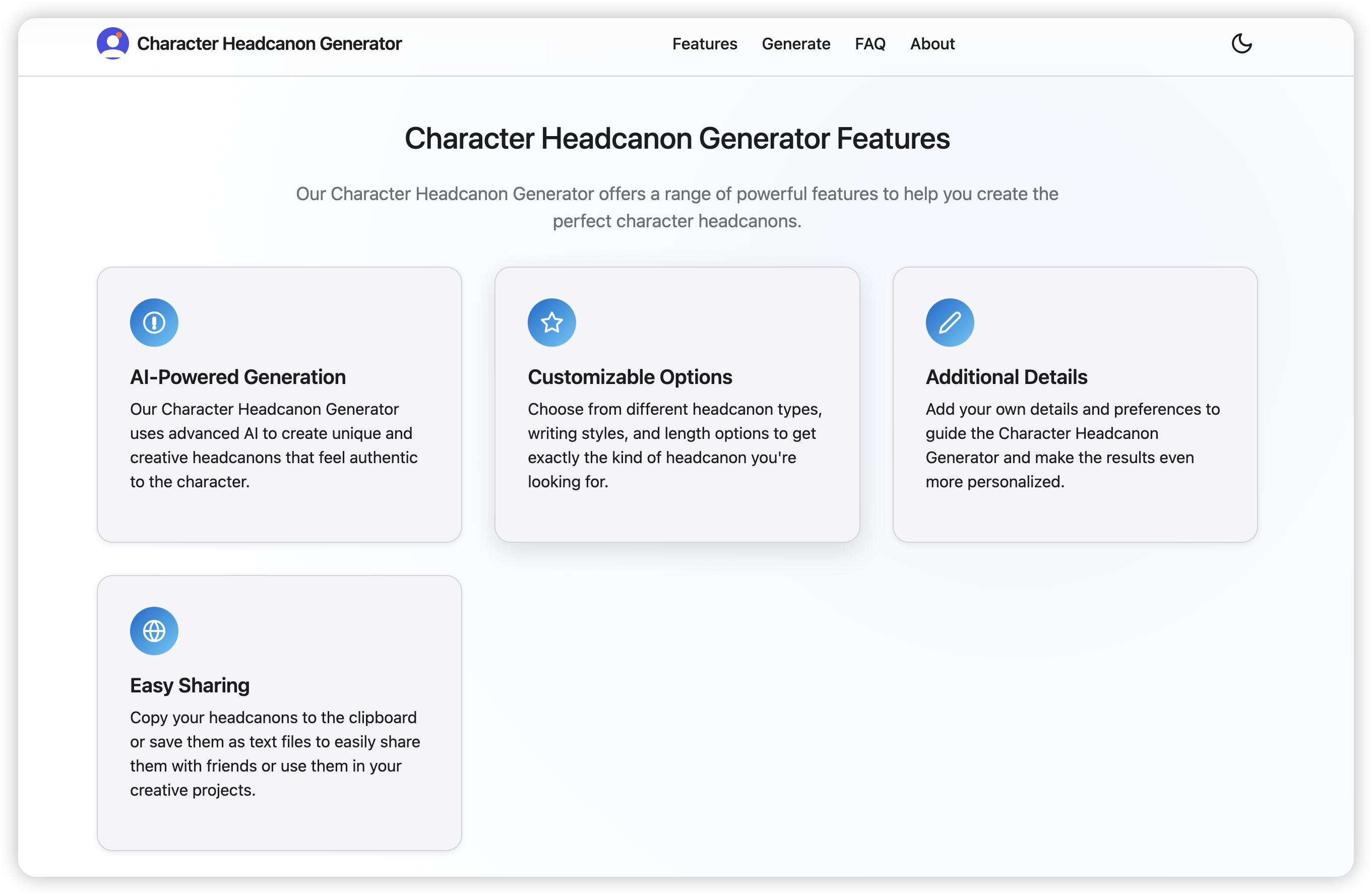 Character Headcanon Generator gallery image