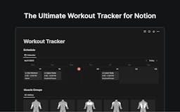 Notion Workout Tracker media 1