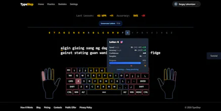 TypeStep — Touch Typing Trainer gallery image