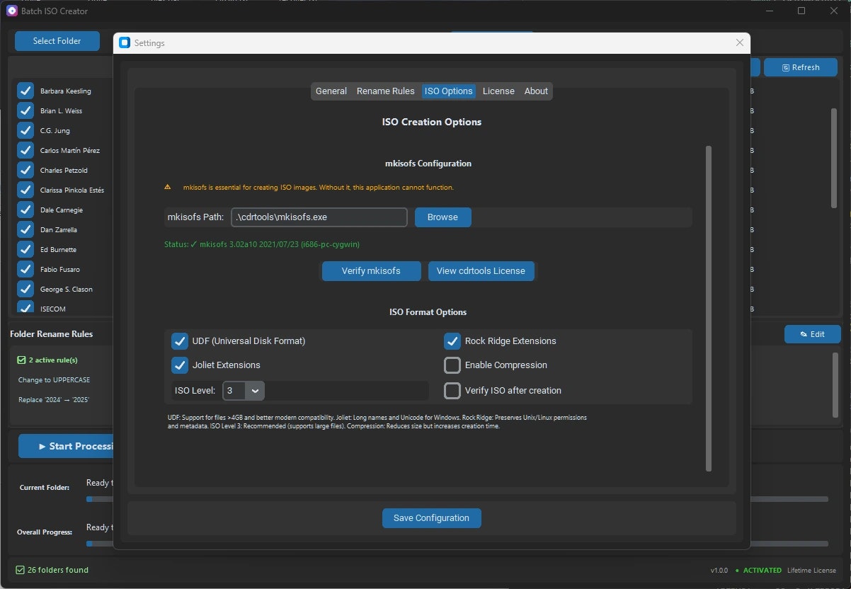 Batch ISO -maker - Batch-convert mappen in ISO-bestanden-snel en lichtgewicht media 9
