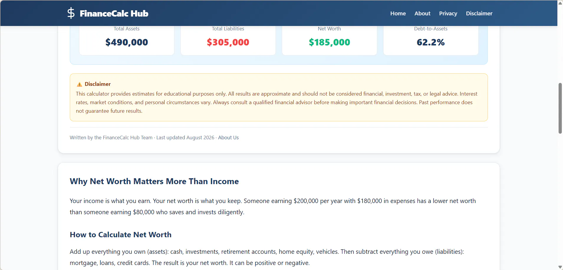 FinanceCalc Hub gallery image