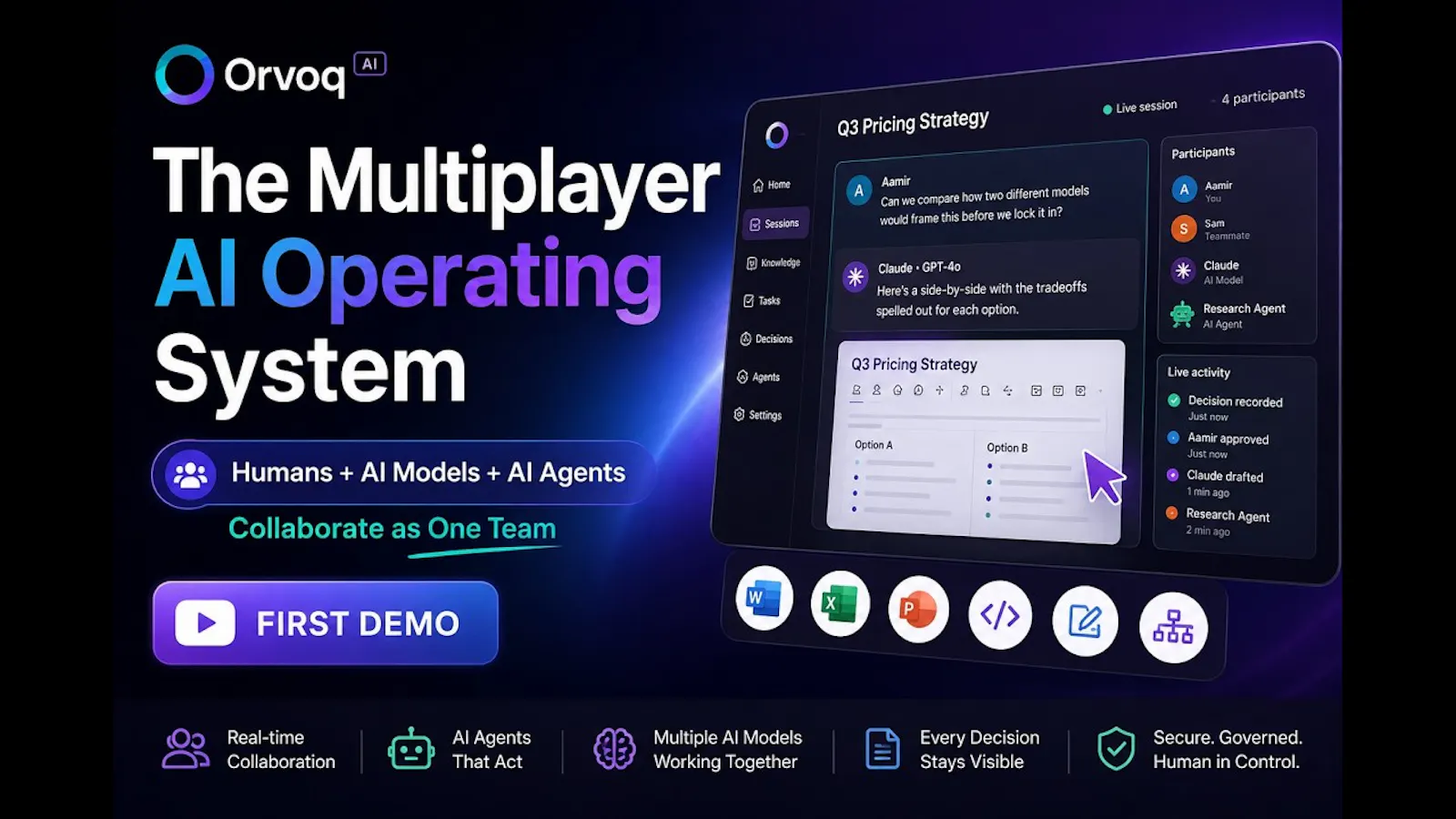 Orvoq AI screenshot 1 (video preview)