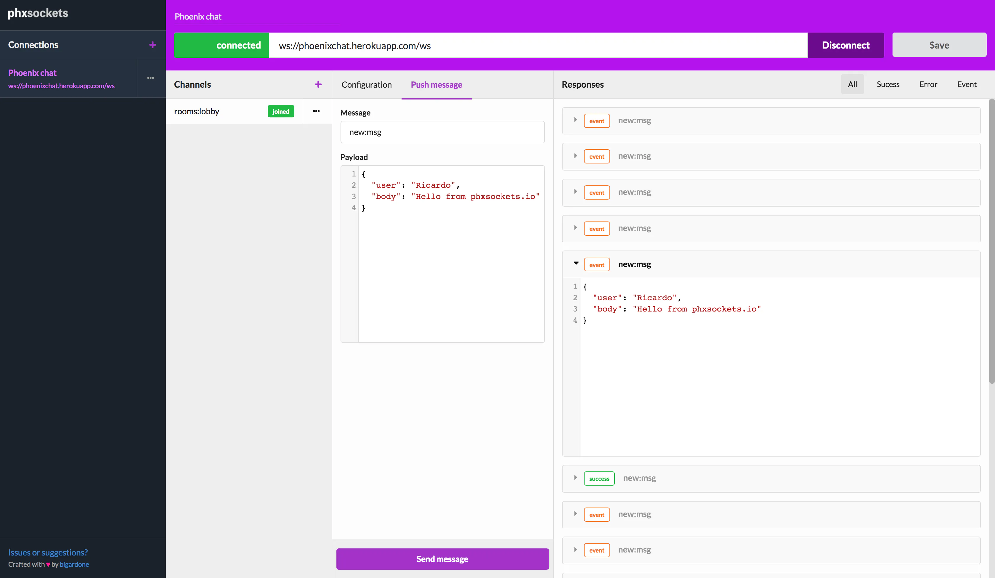 PhxSockets.io